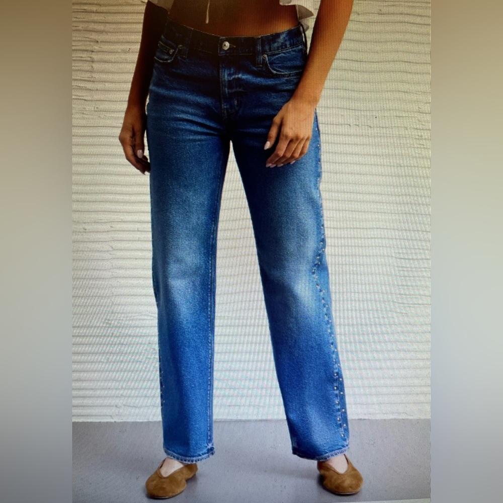 MISSES AMERICAN EAGLE HIGH WAISTED STOVEPIPE JEANS SIZE 4 NWT!